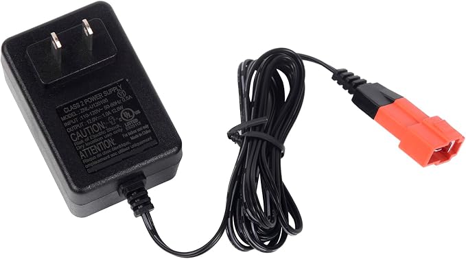 12V Charger for Kids Ride-On Cars - 12 Volt Battery Charger for Kids Ride On Toys with Square Plug, Fits Multiple Brands