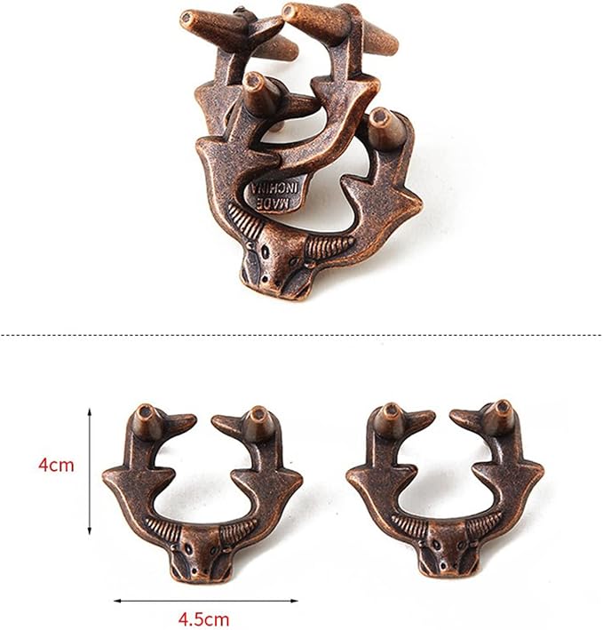 RoseFlower 18 pcs IQ Test Puzzle Metal Wire Puzzles Mind Game Educational Toys High Difficulty Brain Teaser Puzzle Toy for Kids and Adults - Explore Creativity and Problem Solving. Gift Desk Puzzles