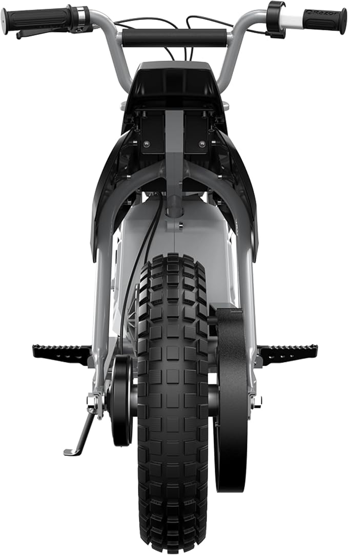 Razor MX400 Dirt Rocket Electric Bike for Kids Ages 8+, 140 lb Max Weight, Black – 24V Battery, Up to 14 Mph, 30-Min Ride Time on High Speed, Twist-Grip Throttle, Spoked Wheels w/ 12” Pneumatic Tires
