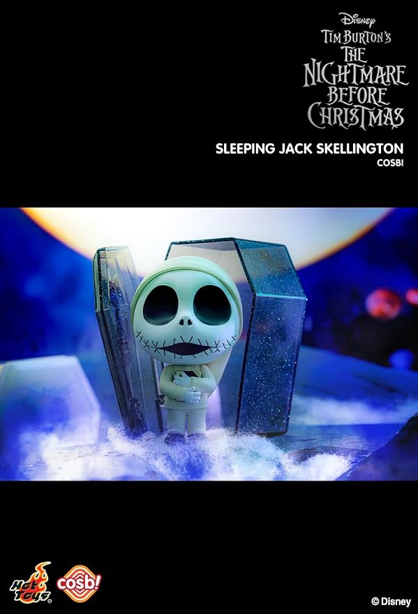YuMe The Nightmare Before Christmas Blind Box Collectibles, 8 Pack Set | Cosbi Collection Series 2 Figures | Official Tim Burton Disney Merchandise | Surprise Toy Gifts for Kids & Adults