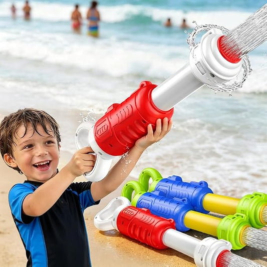 4 Pack Water Gun for Kids - 40 Feet Long Range, Large Capacity Water Blaster, Summer Water Toys Outdoor Pool and Beach Toy for Boys Girls Ages 4-8 8-12