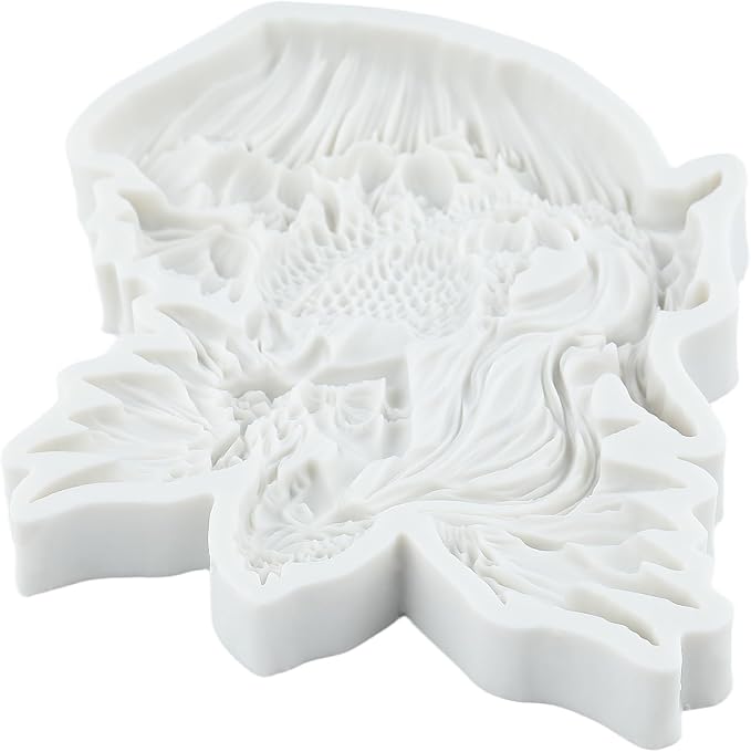 Mermaid Polymer Clay Molds Angel Mermaid Seashell Flower Silicone Mold for Jewelry Making Epoxy Resin Casting Air Dry Polymer Clay Craft