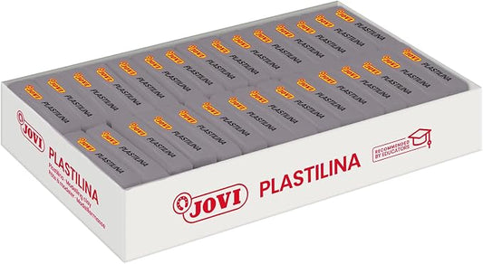 Jovi - Reusable Non-Hardening Modeling Clay, 30 Gray Bars, 1.75 oz Each | Total of 3.3 lb, Perfect for Arts & Crafts Projects