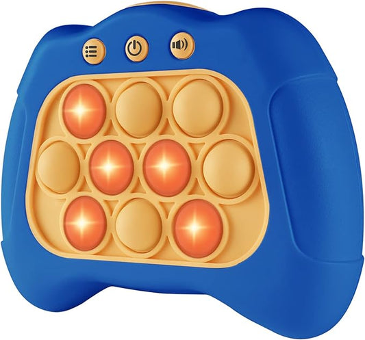 Intoypad Pop The Target! Handheld Speed Push Game Machine: A Fun Multiplayer Game for Family. Sensory Fidget Toy Christmas Toys Gifts for 6 7 8 9 10 11 12 Years Old Kids Road Trip Car Games Kids Blue