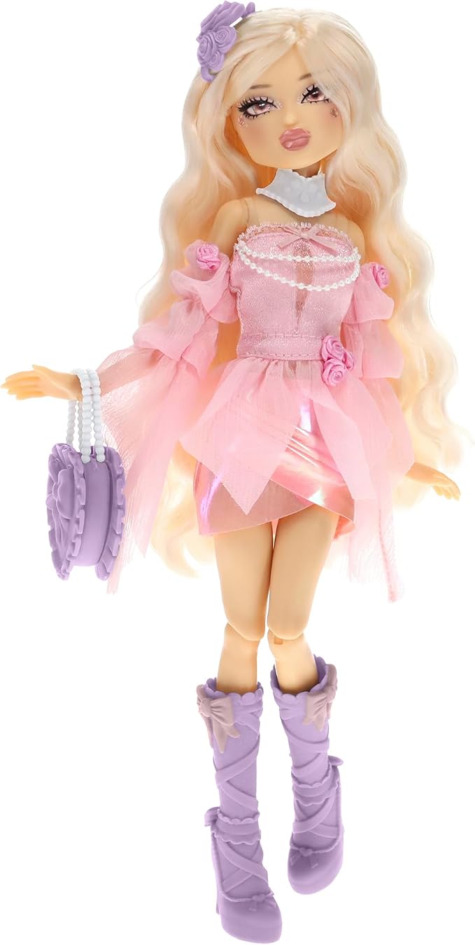 PhatMojo Dress to Impress - Winter Rose Fashion Doll - Series 1-11.5-Inch Tall - Includes DLC Code Redeemable on Roblox - Officially Licensed Doll