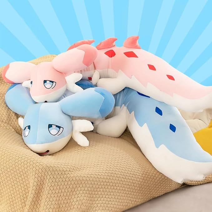 OSOCU 60 Inch Pink Chillet Plush Toys - Giant Soft Figure Doll - Huggable Stuffed Animal Plushies - Furry Stuffed Animal Pillow Gifts for Kids Girlfriend