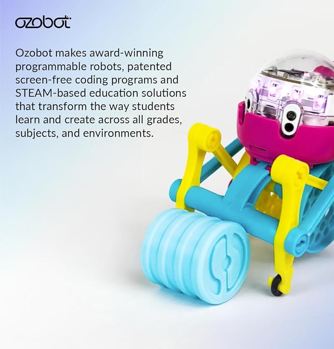 Ozobot Crawler for Evo Robot, Interactive Programming Accessory, Enhances STEM Education, Develops Critical Thinking, Ideal for Kids Ages 8 to 13, Surprise Colors, 6 Kits, Evo Required Not Included