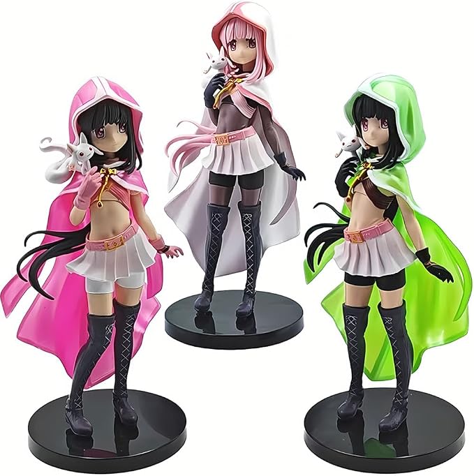 QAHEART Anime Tamaki Iroha Figure Kyuubey/Madoka Kaname Action Figure Anime Girl Model Statue Figurine Ornaments