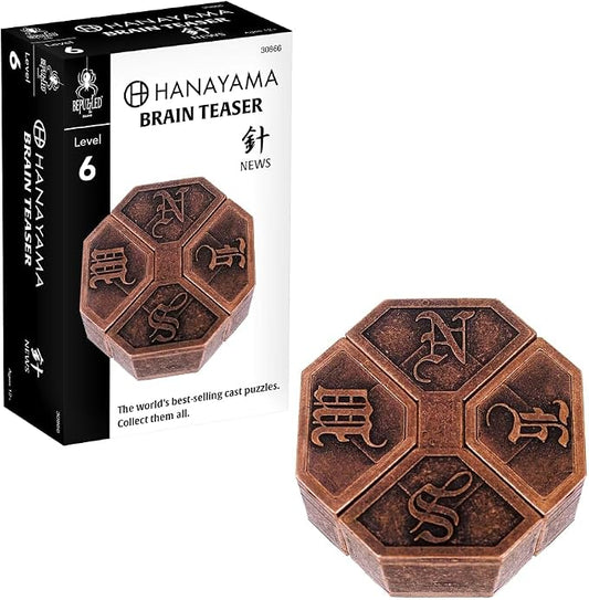 BePuzzled | News Hanayama Metal Brainteaser Puzzle Mensa Rated Level 6, for Ages 12 and Up