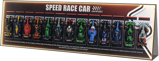 Wall Mount Made for Lego Speed Champions F1 Car display with LED Light,Performance Race Car Building Set 77242-77251,Adult Collectibles Wall Display Mount, Home or Office Décor,Black(NNo Car Included)