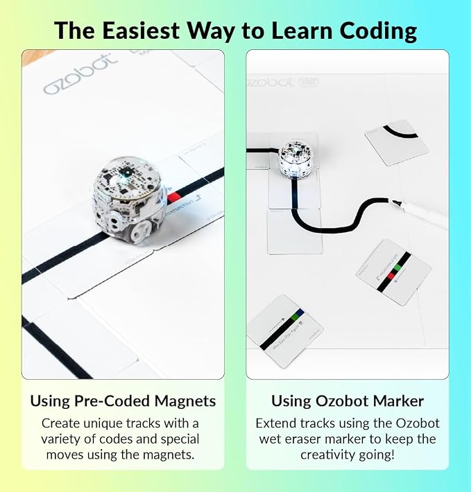 Ozobot Color Code Magnets Speed Kit, Interactive Coding Learning Tool for Kids Ages 3+, Enhances Logic & Problem Solving Skills, 18 Tiles, Evo & Color Codes Magnets Base Kit Required Not Included