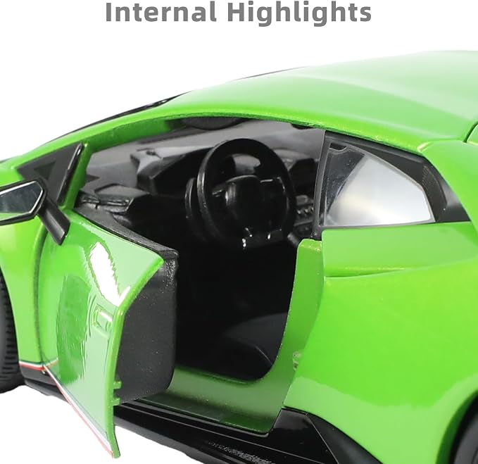 1:18 Car Model Compatible for Lamborghini Huracan Performante Car Model Alloy Metal Diecast Classic Vehicle Vintage Auto Car Collectible Model Gift for Kid Ages 3+