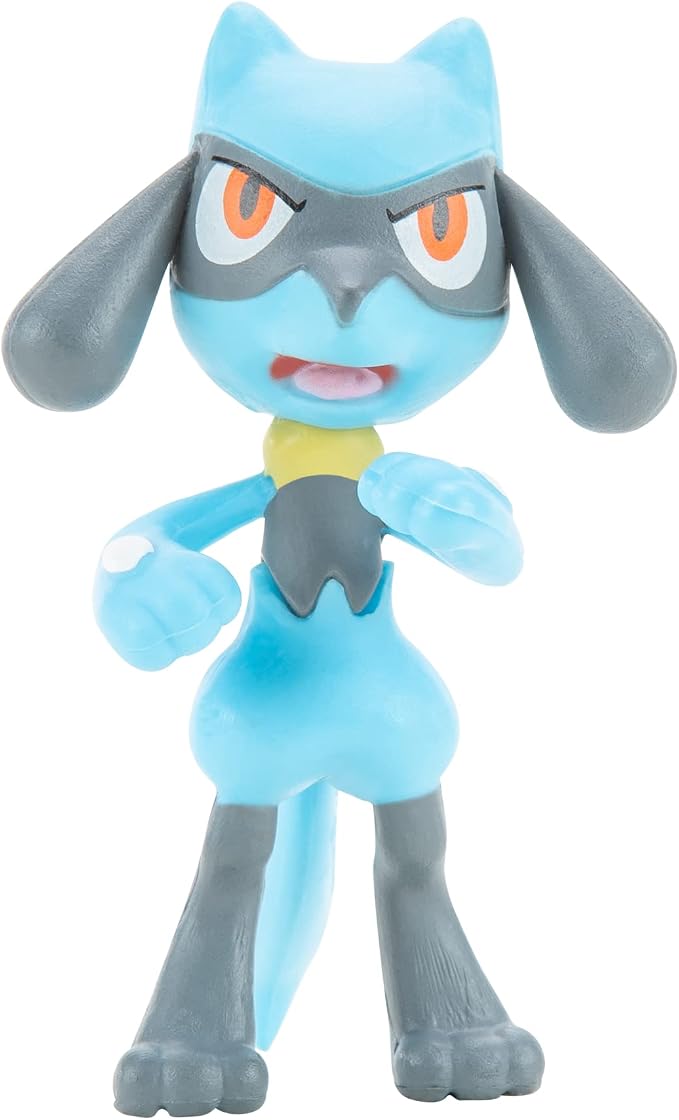 Pokemon Characters Set 8 Pack Pokemon Games Garchomp, Pikachu, Eevee, Lucario, Riolu, Munchlax, Glaceon & Leafeon - Figurine Toys