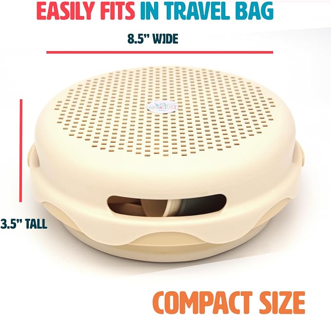 7-in-1 Compact Beach Toy Set – Space-Saving Sand Toy Play Kit for Kids-Beige