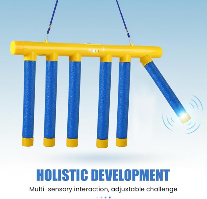 Reflective Drop Stick Challenge Game, 2026 New Hand Eye Coordination Reflex Training Toy, 3 Adjustable Speed Modes, Catching Sticks Game for All Ages (Blue)