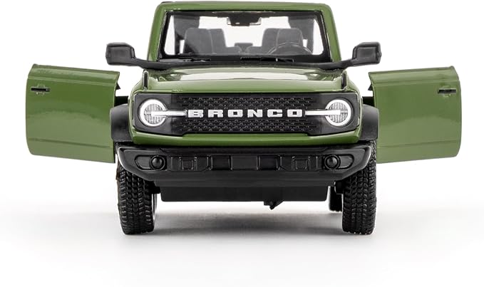 Ford Bronco Badlands 2dr Car Model, 1:36 Diecast Ford Toy Cars, Collectible Pull Back Car Gift for Kids Boys Girls(Green)