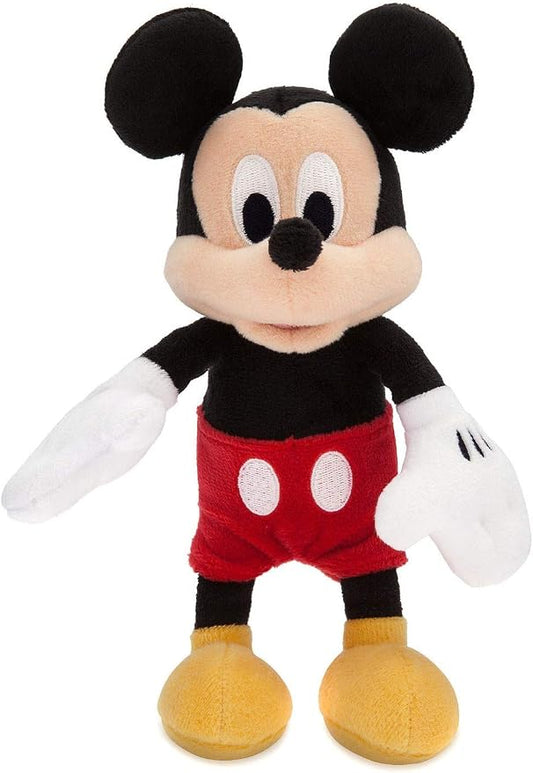 Disney Store Official Mini Bean Bag Plushies – Mickey Mouse – Cute Stuffed Animal with Detailed Sculpting, Embroidered Features, & Bean Bag Bottom - Plush Toys for Kids