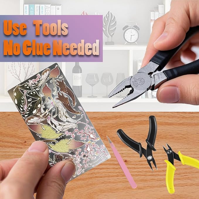 3D Metal Puzzles for Adults,Butterfly Model Building Kits,Cute Insect Design,Brain Teaser Puzzle,DIY Mechanical Assembly Kit Creative Ornament Suitable for Home Decor Art Craft (Pink)