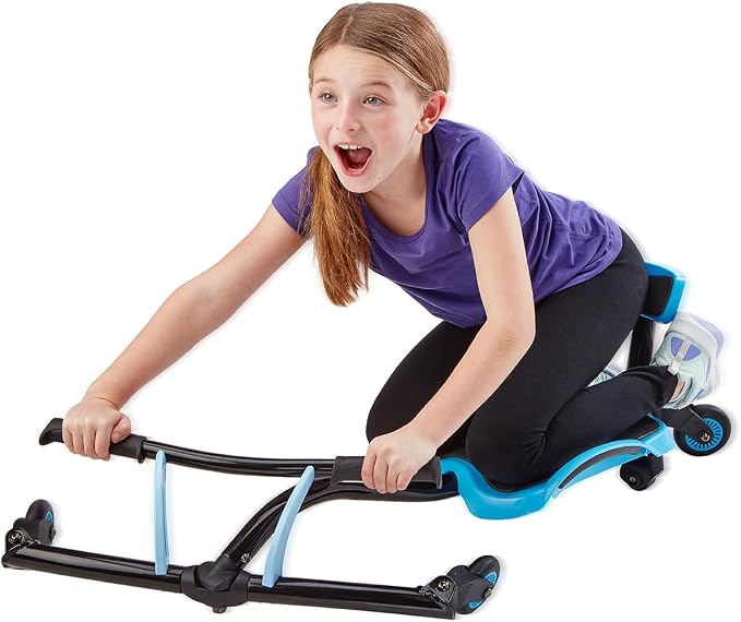 YBIKE Leap Self Propelled Ride On Drifting Racer Riding Toy for Boys and Girls Ages 4 – 9 - Blue