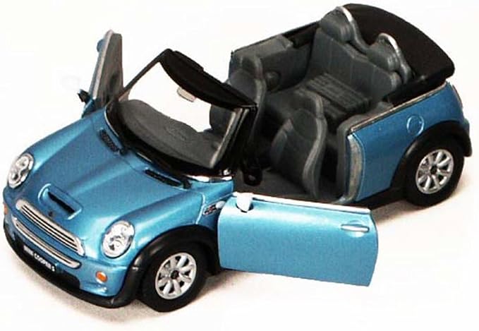 KiNSMART - Mini Cooper S 5" 1:28 Scale Die Cast Metal Model Toy Car (4 Set Convertible)