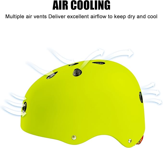 Kids Bike Helmet with LED Light,Lightweight Adjustable Childs Helmet for boy & Girl Ages 5-8-14,Multi-Sport Safety Helmet for Skateboard Cycling Scooter