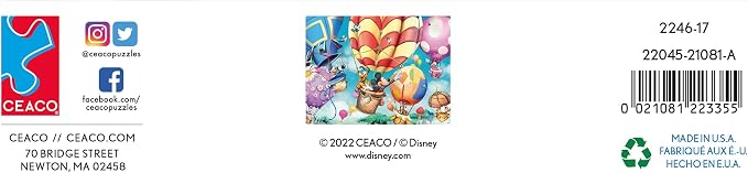 Ceaco - Disney - Mickey's Air Balloon - 300 Oversized Piece Jigsaw Puzzle