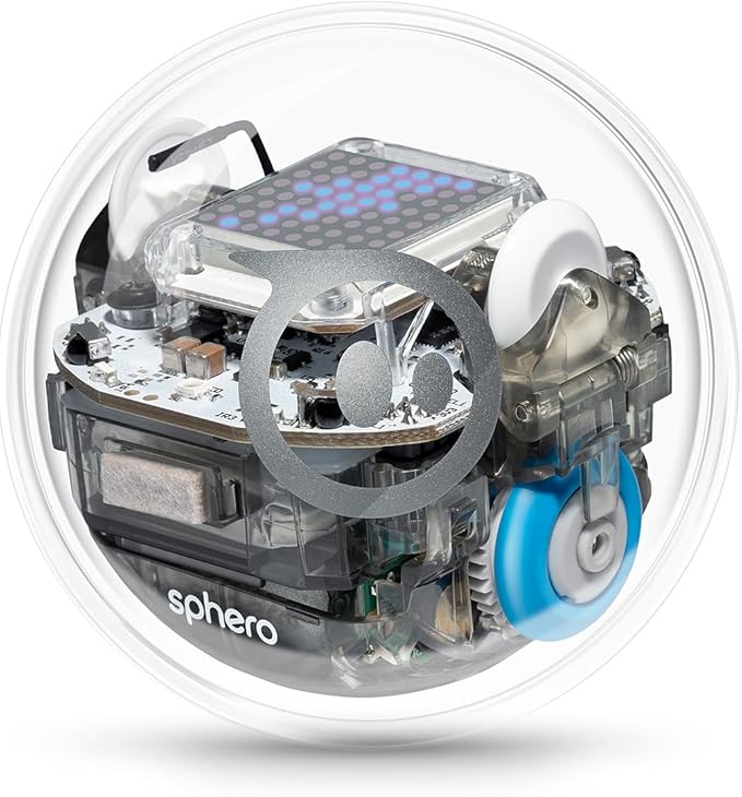 Sphero Bolt Coding Robot Ball, Ages 8+ | Beginner to Advanced Programming, Draw, Blocks, Javascript, or Python, Programmable Sensors & LED Matrix