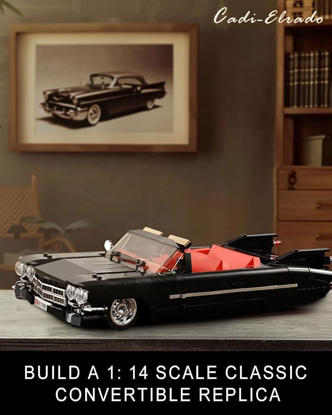 Mould King Sports Car Building Block Kits, MOC Racing Model Building Sets, Convertible Gifts for Kids Age 8+/Adults Collections Enthusiasts - 1,245 Pieces