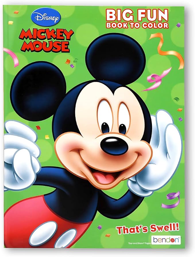 Bendon Disney Mickey Mouse Activity Book and Sticker Set for Kids