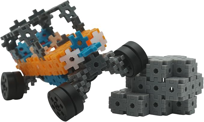 Mechanicals - Off-Road Renegades Blue - 300 Pieces STEM/STEAM Interlocking Connecting Building + Construction Toy, for Open + Imaginative Play Kids Ages 6+