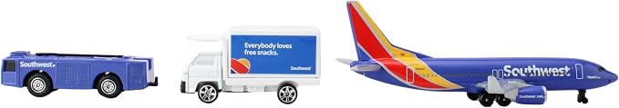 Daron Alaska Airlines Airport Playset with Die-Cast Metal Model Airplane with Plastic Parts, Cars and Transportation Toys for Kids Ages 3+
