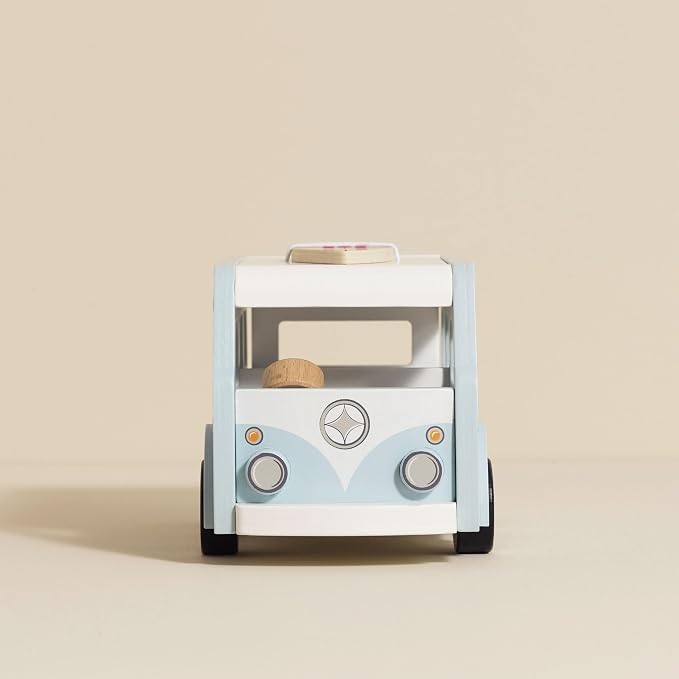 Le Toy Van - Wooden Holiday Campervan with Detachable Surfboard | Suitable for 3 Year Old +