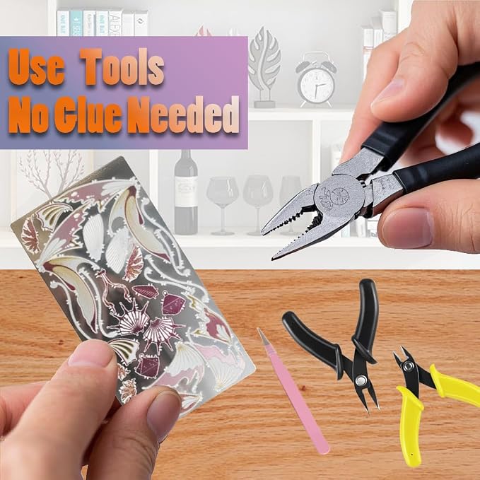 3D Metal Puzzles for Adults,Butterfly Model Building Kits,Cute Insect Design,Brain Teaser Puzzle,DIY Mechanical Assembly Kit Creative Ornament Suitable for Home Decor Art Craft (Purple)