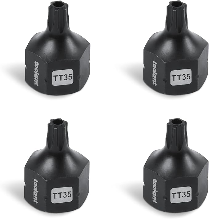 toolant 3/8" drive TT35 impact torx bit socket set 4PCS, Torx Drive, S2 Steel Air Drive Torx Socket set,Impact Grade，Anti-Roll Design