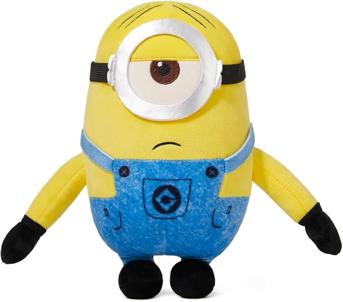 MINISO 9'' Minions Stuffed Animals Plush Toy (Stuart), Kawaii Soft Cute Plushies for Kids Toys Boys Girls