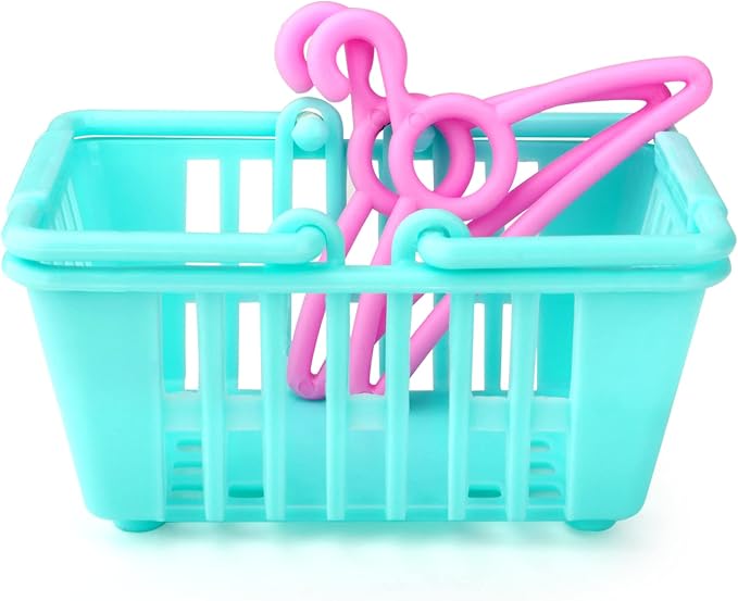 deAO Washing Machine Toy for Kids Dollhouse Furniture Pretend Play Household Appliance Realistic Sounds with Lights Laundry Play Set with Rotatable Roller for Boys Girls