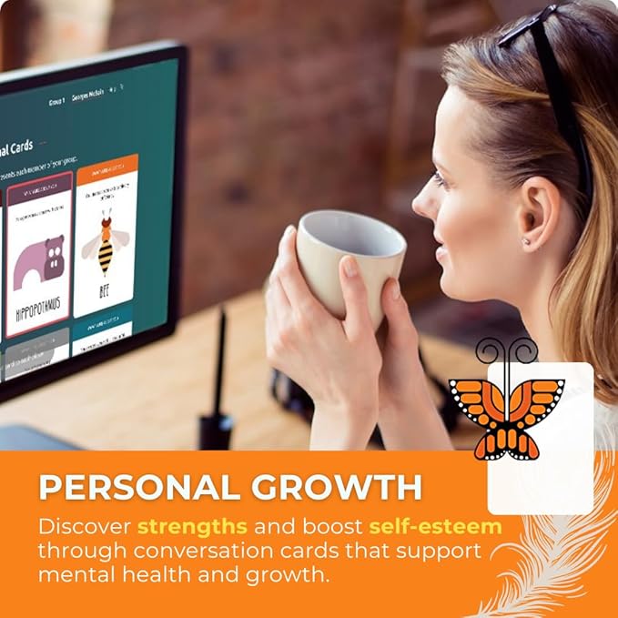 Totem Family Conversation Cards - Non-Competitive Family Bonding & Self-Esteem Card Game - Compliment & Question Cards for Kids, Teens, Adults - Team Building Games for Work & Icebreaker for Coworkers
