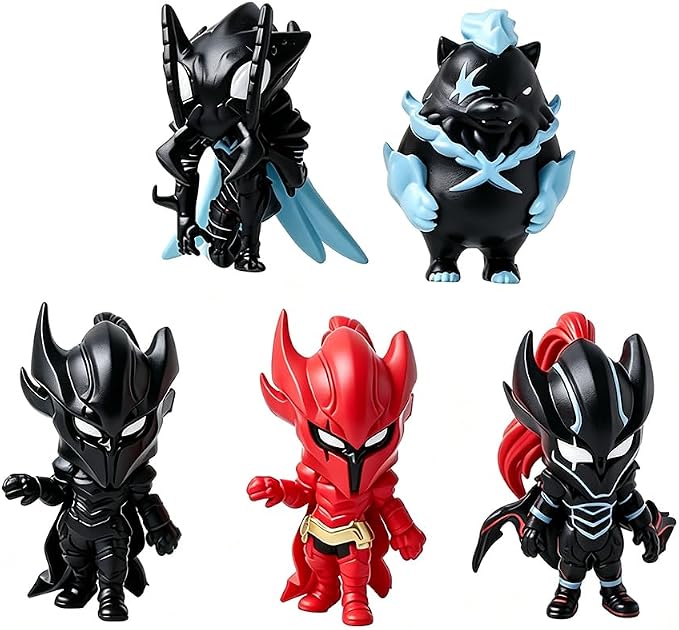 7pcs Sung Jin Woo Figure Igris Statue Desktop Cute Figure Anime Beru Action Figures Set Collectible Cha Hae-in Figurine Ornaments
