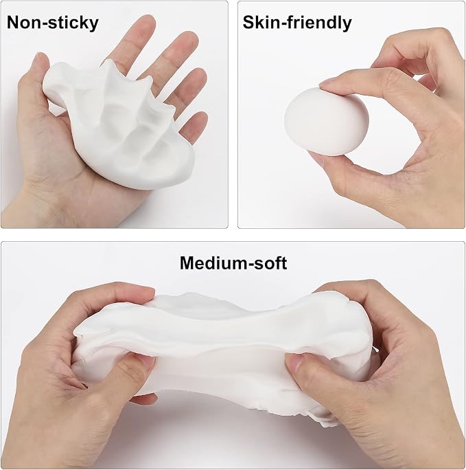CiaraQ Air Dry Clay Kit – White Modeling Clay for Crafting & DIY Projects, Creative Gift for Easter, Halloween, and Christmas. 10 oz/Bag