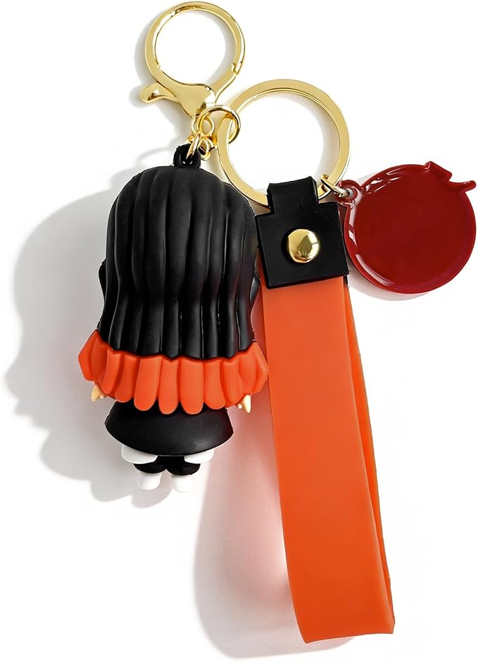 Anime Slayer Novelty Keychain, Collectable Cartoon Mini Figure, Cute Fun Keyring Jewelry Gift for Men and Women