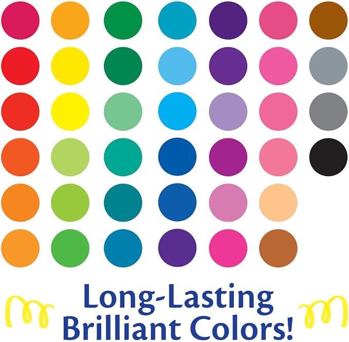 Crayola Ultra Clean Fine Line Washable Markers (40ct), School Supplies, Classroom Teacher Must Haves, Homeschool Essentials, Gifts for Kids, Ages 3, 4, 5 (Pack of 10)