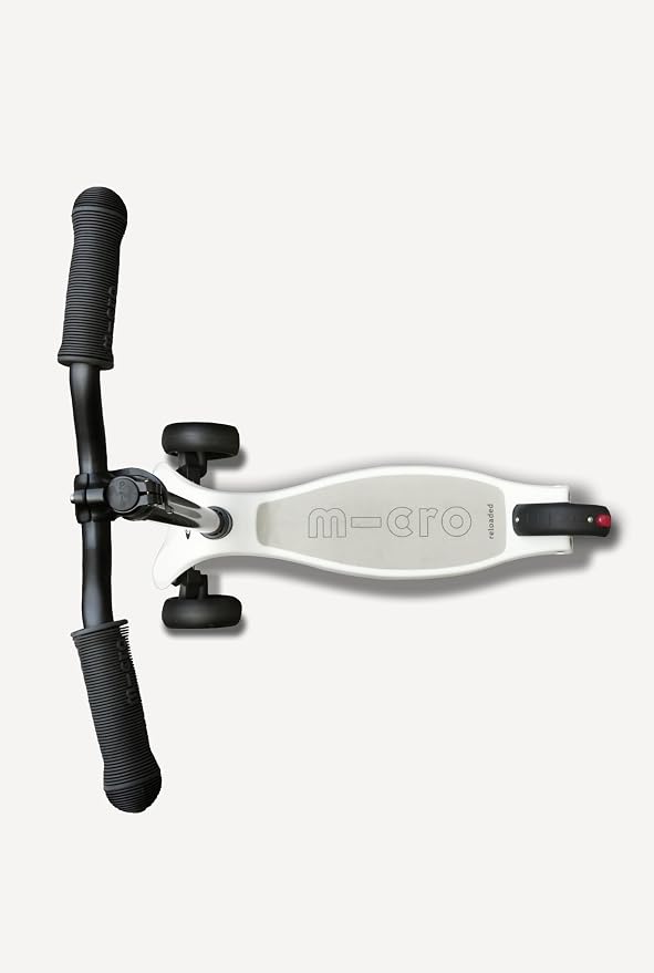 Micro Kickboard Reloaded Three-Wheel Scooter for Big Kids, Teens, & Adults – Lean-to-Steer Carving Ride, Adjustable T-Bar, Wide Wheels, Up to 220 lb, Ages 13+