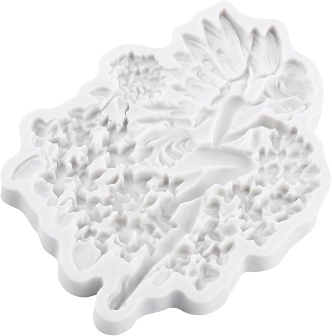3D Flower Fairy Polymer Clay Molds Butterfly Fairy Silicone Mold for DIY Crafts Epoxy Resin Casting Polymer Clay Tools Craft Air Dry Jewelry Making