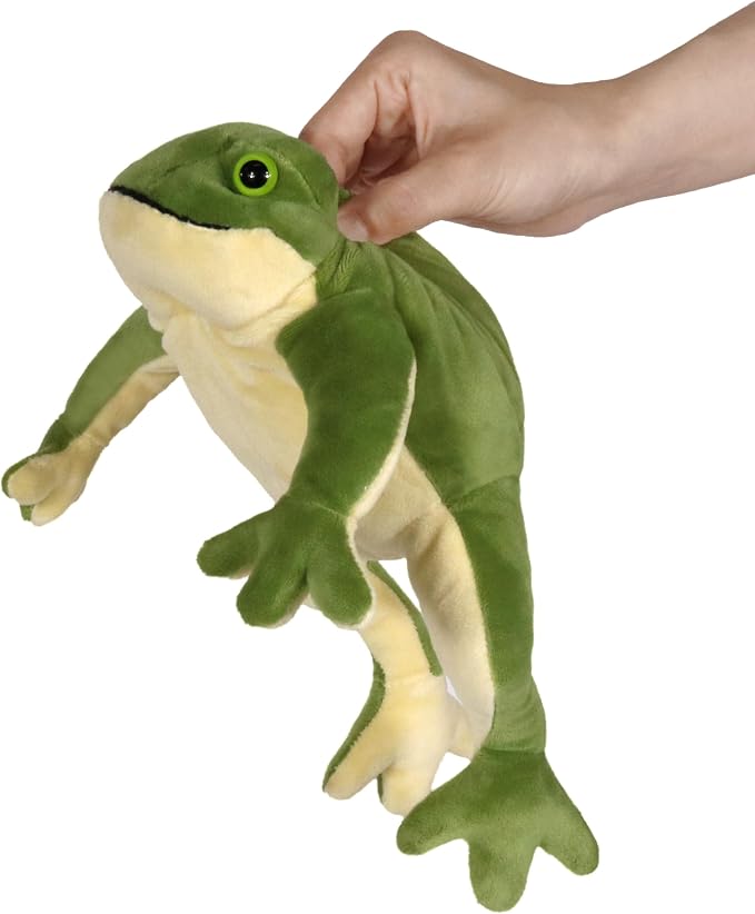 Ice King Bear Wild Animal Small Stuffed Animals Zoo Family Plush Toy (Frog 8 Inches)