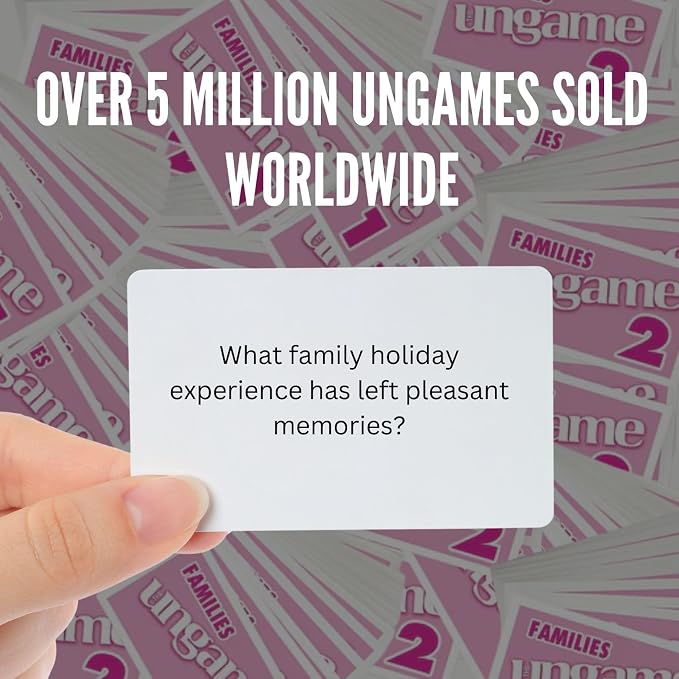 TaliCor Pocket UNGAME - Families - Non-Competitive Card Game for Family to Discuss, Share Values & self Express - get to Know Your Family Better - Age 5+
