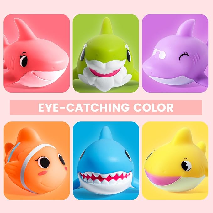 Hely Cancy Bath Toys for Kids - No Hole Baby Toys for 18 Months and up Infant Boys Girls, Shower Water Pool Toys