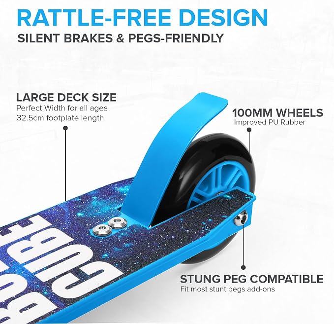 BOLDCUBE Stunt Scooter for Kids Ages 6-12 8-12 Years | Freestyle Pro 360° | Aluminium Deck | ABEC 7 | Micro Crystalized Deck