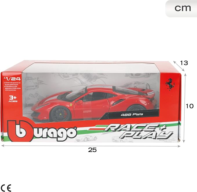 Bburago 1:24 R&P Ferrari 488 Pista - Red