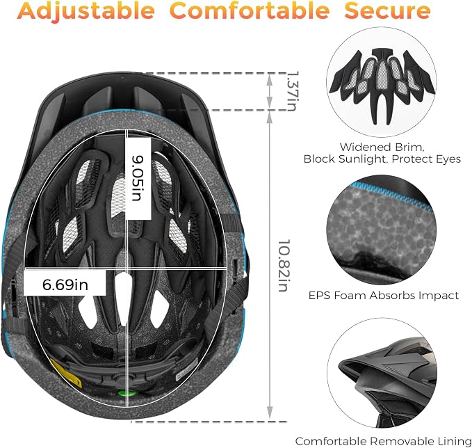 ROCKBROS Kids Full Face Helmet Kids Bike Helmets Lightweight Toddler Mountain Bike Helmet Detachable for MTB BMX Skating Cycling Scooter Safety Bicycle Helmets for Youth Child Boys Girls Ages 3-16