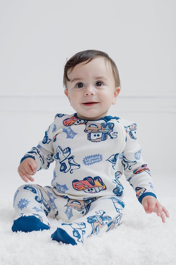Disney Baby Boys' 2-Pack Footed One-Piece Sleep N' Play Newborn to Infant